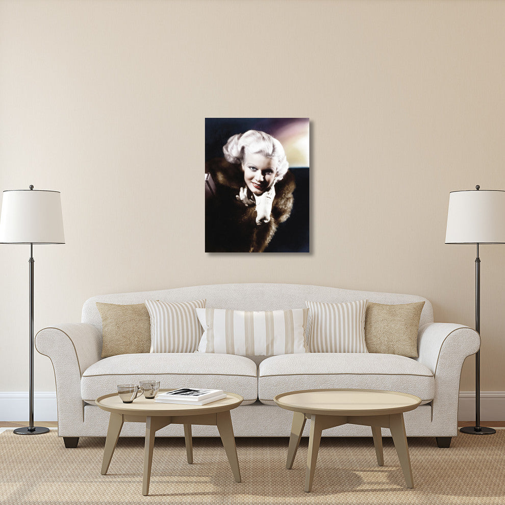 "Jean Harlow" Stretched Canvas Giclee by Hollywood Photo Archive, 31x40"