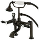 Aqua Vintage Deck Mount Clawfoot Tub Faucet, Oil Rubbed Bronze
