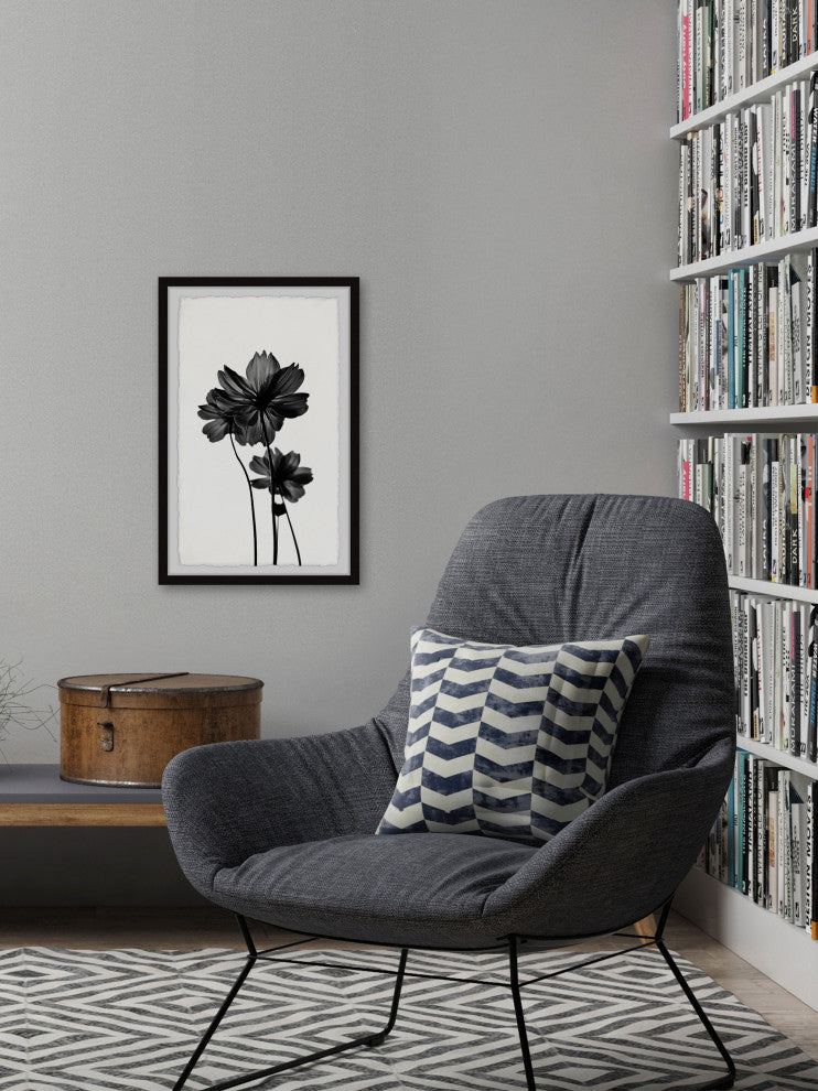 "Reflective Petals" Framed Painting Print, 16x24