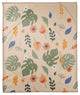 Floral Summer Palms 50x60 Coral Fleece Blanket