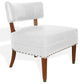 Madison Vintage Leather Chair, Antique White