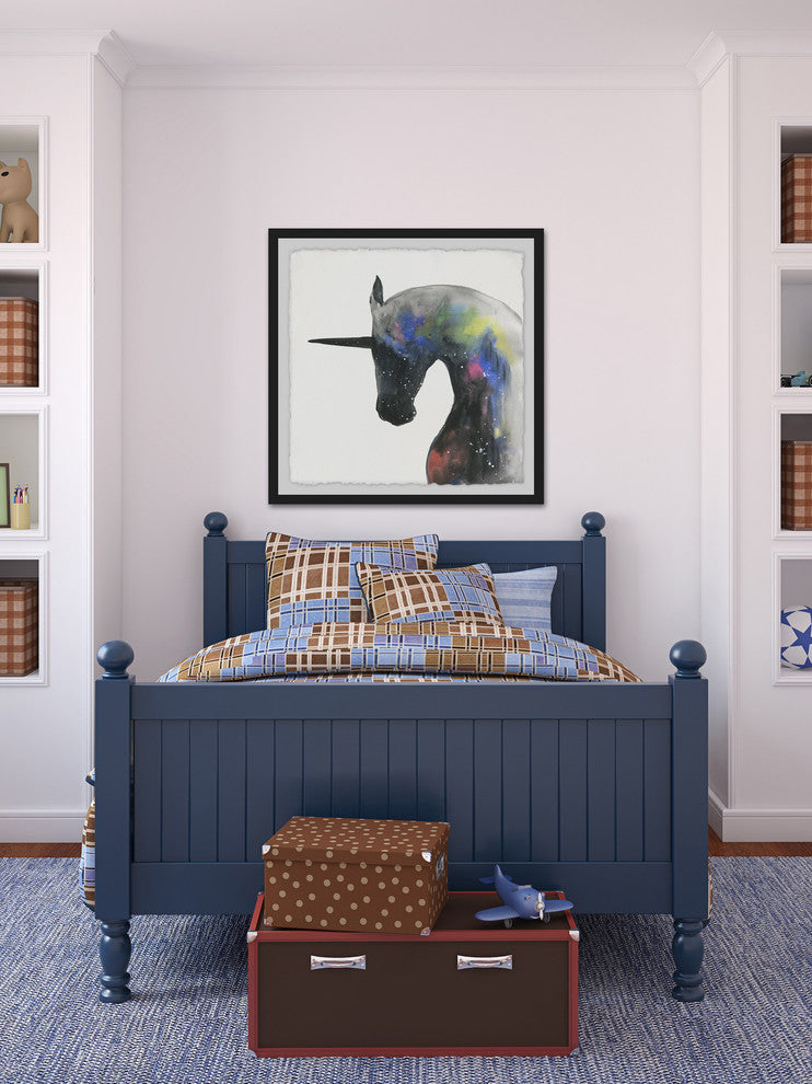 "Mystical Unicorn" Framed Painting Print, 32"x32"