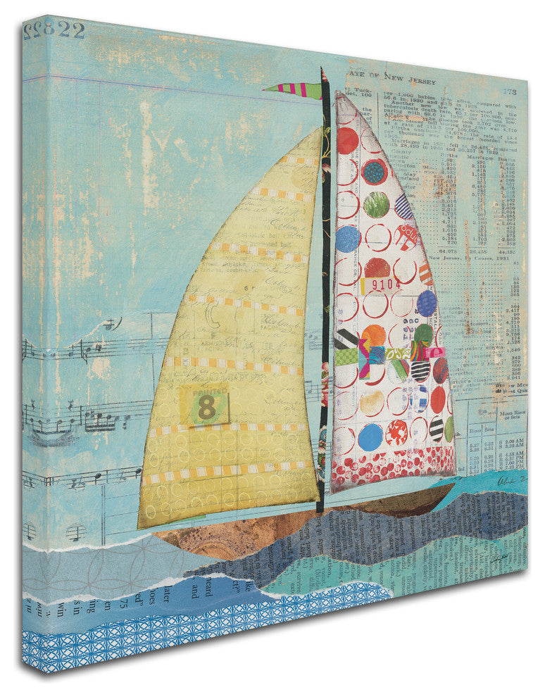 Courtney Prahl ''At the Regatta I Sail Sq'' Canvas Art, 35x35