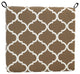 20"X19" Patterned Outdoor Chair Cushions, Set of 4, Landview Mocha