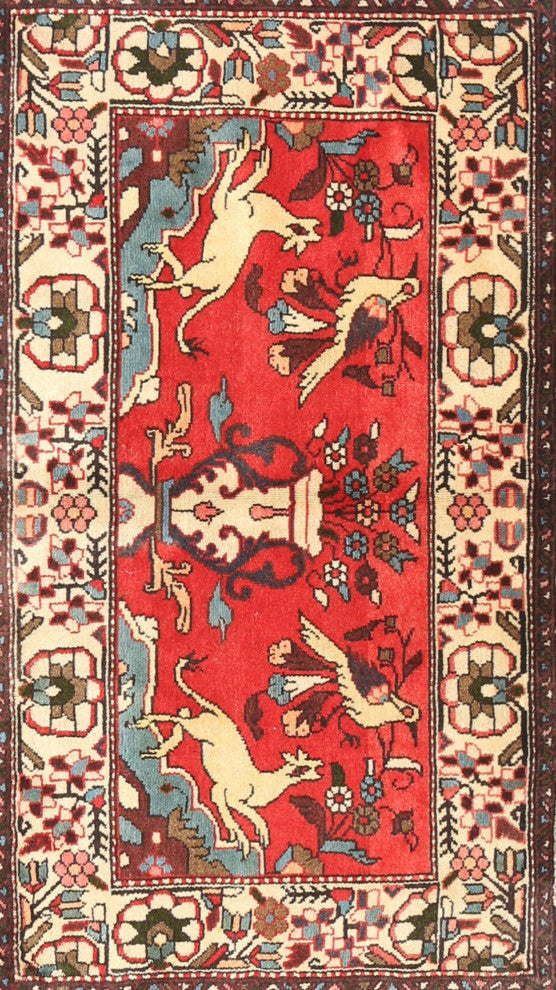 Ahgly Company Indoor Rectangle Traditional Area Rugs, 2' x 4'