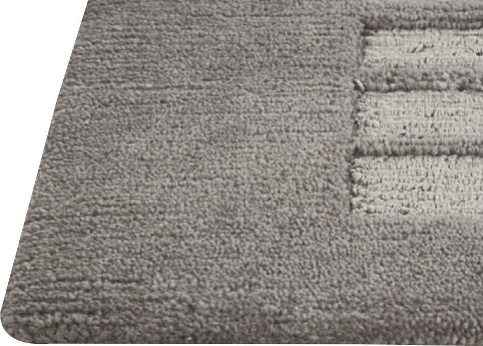 Hand Knotted Grey New Zealand Wool Area Rug