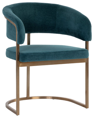 Marris Dining Armchair Gold Danny Teal
