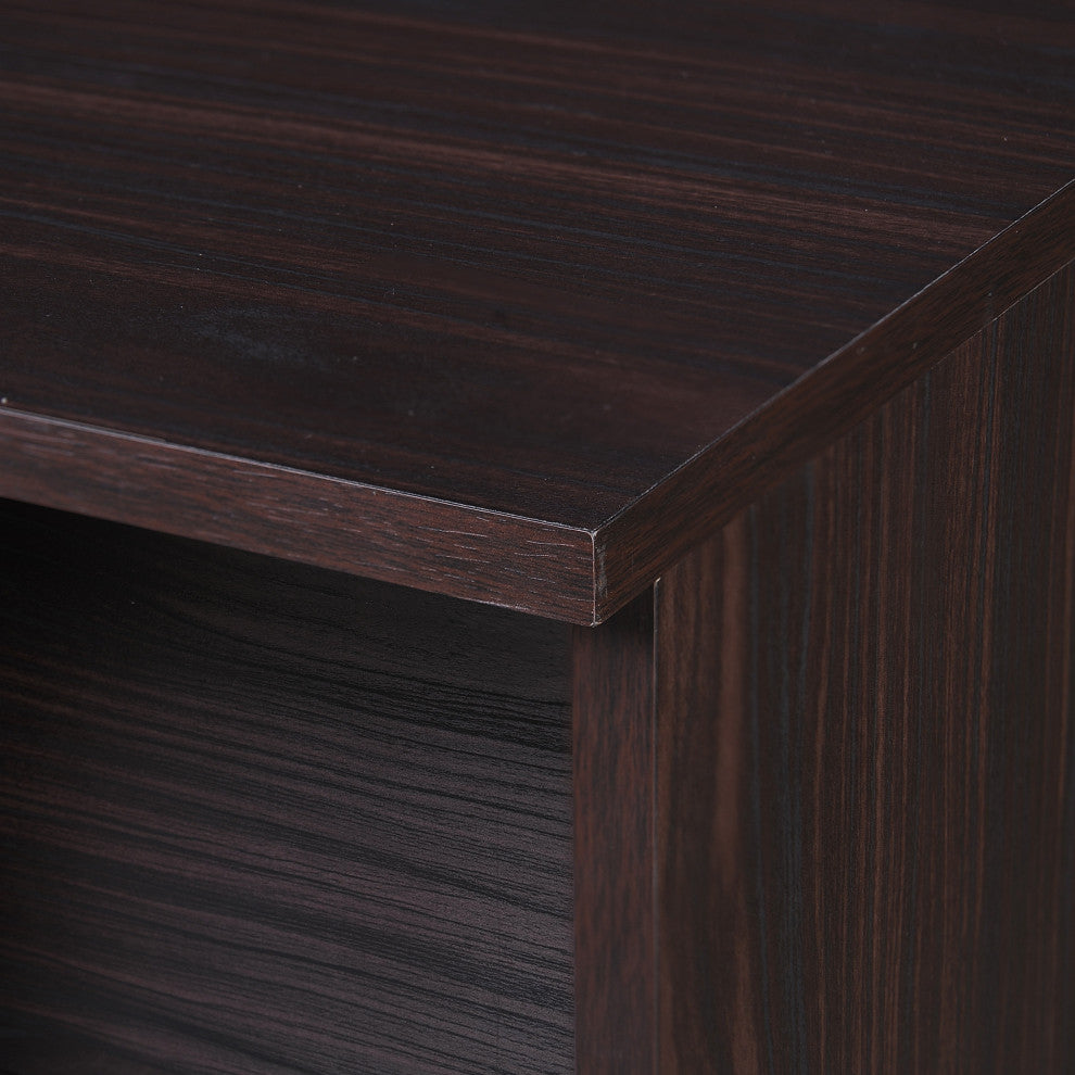 GDF Studio Lochner Mid-Century Modern 15-Bottle Wine and Bar Cabinet, Wenge