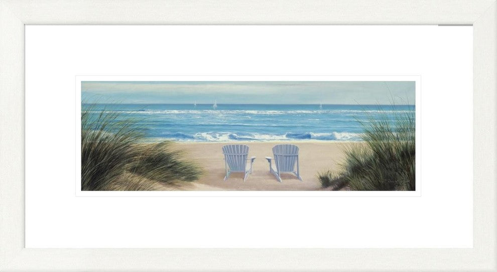 "Among Friends II Panel" Framed Digital Print by Diane Romanello, 27x15"