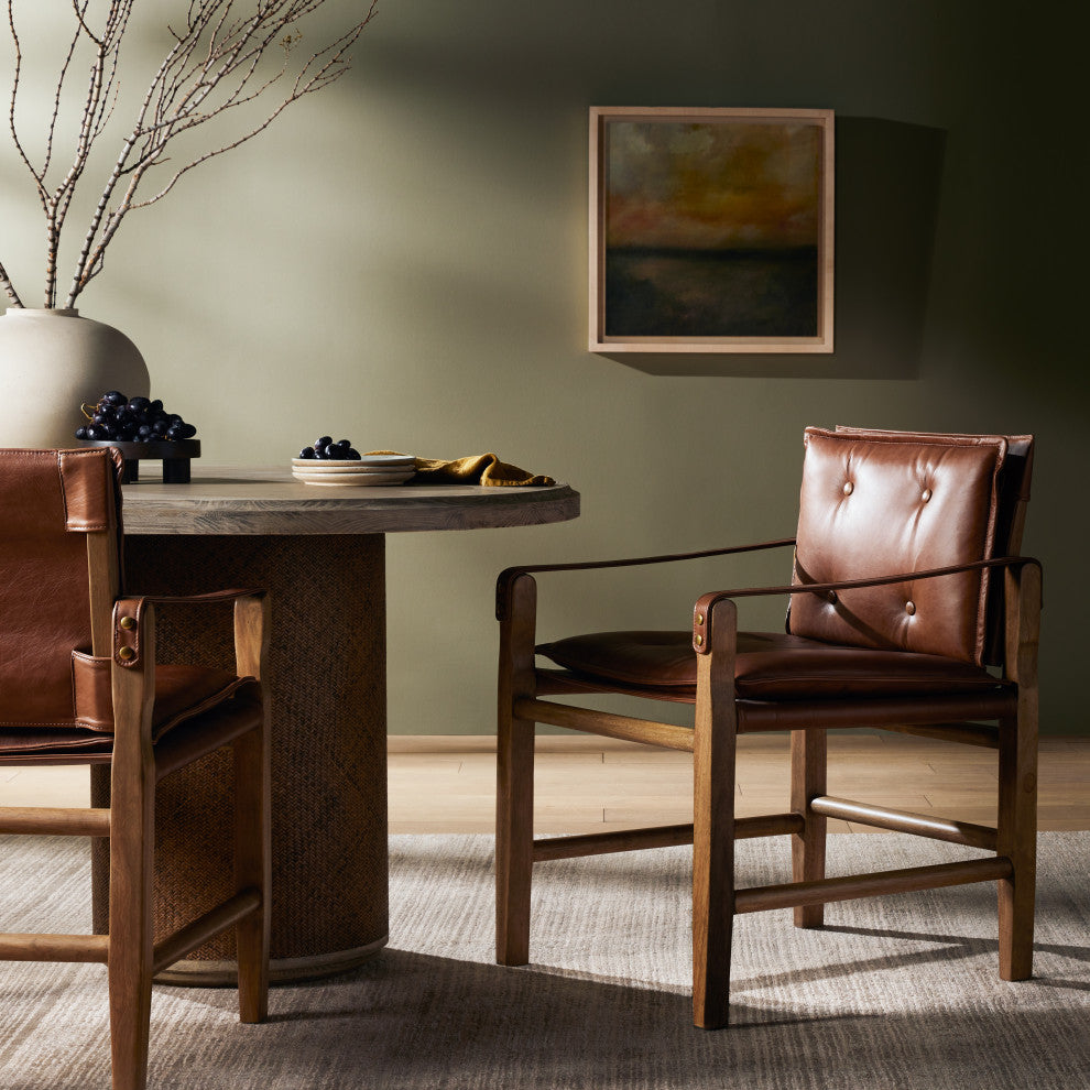 Lenz Dining Armchair, Sonoma Chestnut