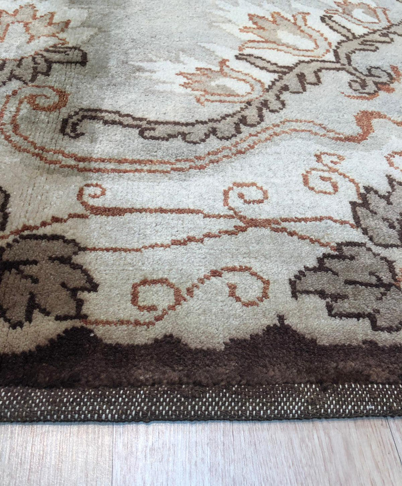 Beige Traditional oriental Ningxia Area Rug