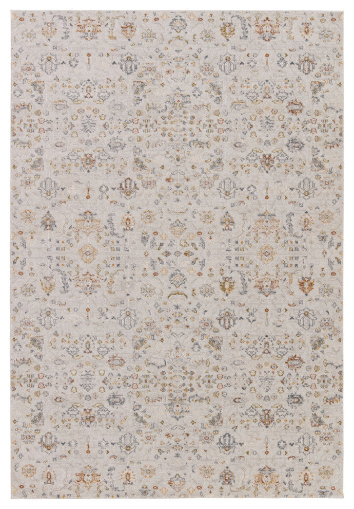 Jaipur Living Waverly Floral White/ Light Gray Area Rug 8'X10'