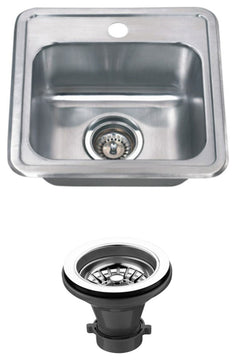 Wells Sinkware Topmount Bar Sink Pack, Stainless Steel, Sink Package
