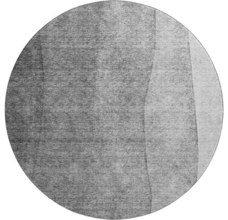 Premium Machine Washable Mayfield AMF625 Gray 8' x 8' Round Rug