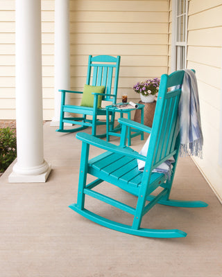 Polywood Presidential Rocker 3-Piece Set, Teak