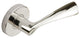 Breeze Lever, Half Passage, Left Hand, Polished Stainless Steel, 2-3/4" Backset