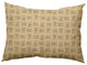 Criss Cross Bunnies Easter Indoor/Outdoor Lumbar Pillow, Corn Yellow, 14x20"