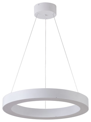 LED Chandelier, Matte White