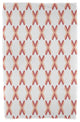30x60" Criss Cross, Geometric Print Beach Towel, Coral