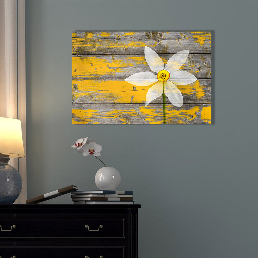 Epic Graffiti "Wood Series: A Rustic Paradise" Giclee Canvas Wall Art, 18"x26"