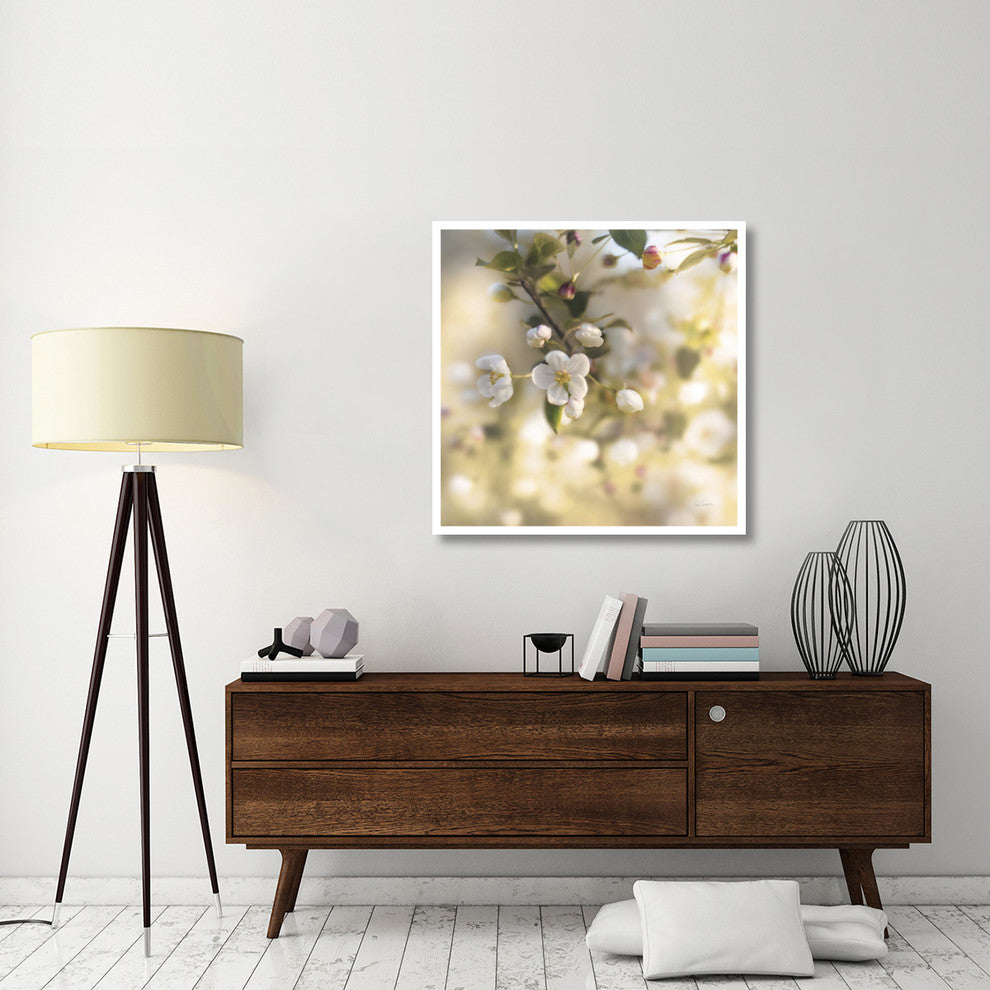 "Blush Blossoms I Square Pastel" Digital Paper Print by Sue Schlabach, 38"x38"