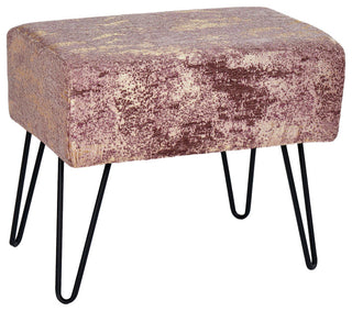 Kasula Jacquard Chenille Ottomans, Light Brown, 19''x13''x17''