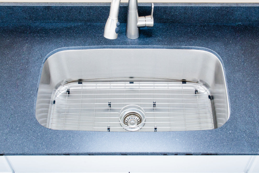 Wells Sinkware 31-inch Single Bowl Sink Pack, 10 Inches Deep, Sink Package