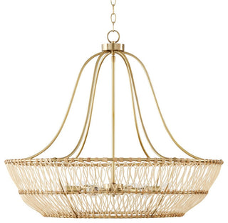 Capital Lighting 444161 Wren 6 Light 32"W Chandelier - Matte Brass