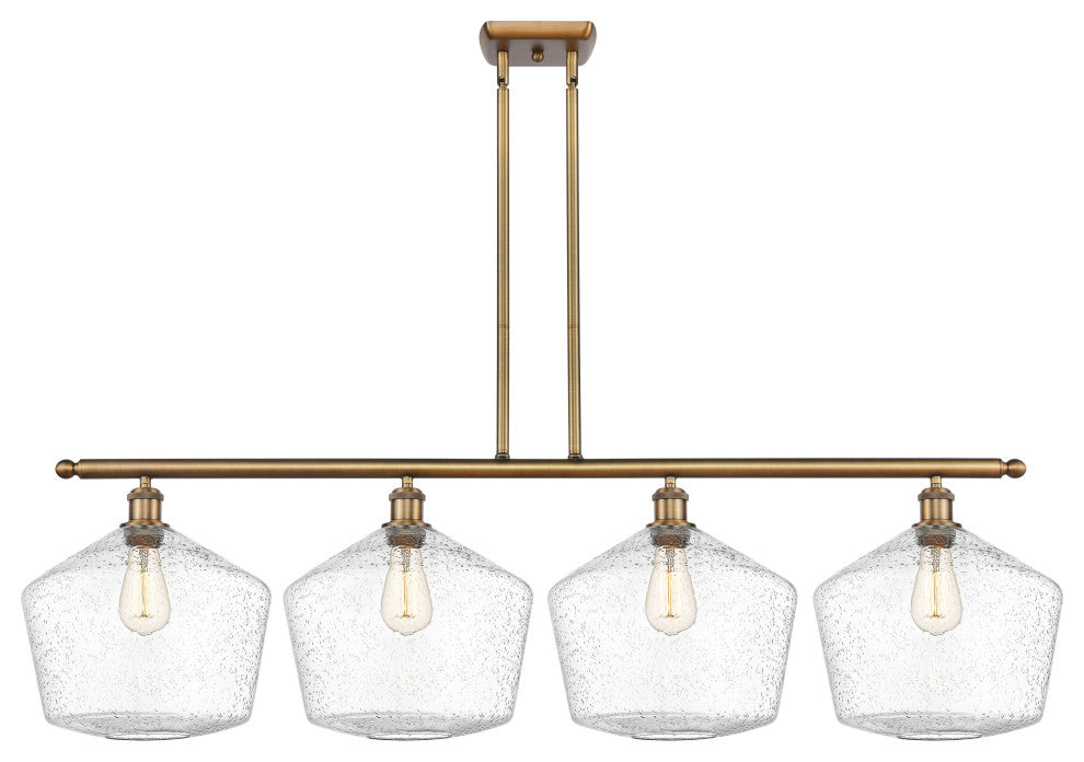 Innovations 516-4I-BB-G654-12 4-Light Island Light, Brushed Brass