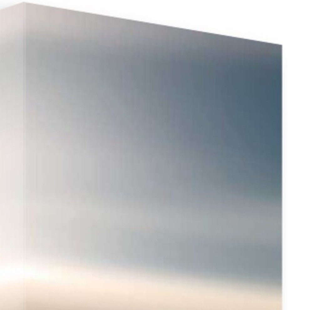 Shades of Blue Gradient 5 Giclee Wrap Canvas Wall Art
