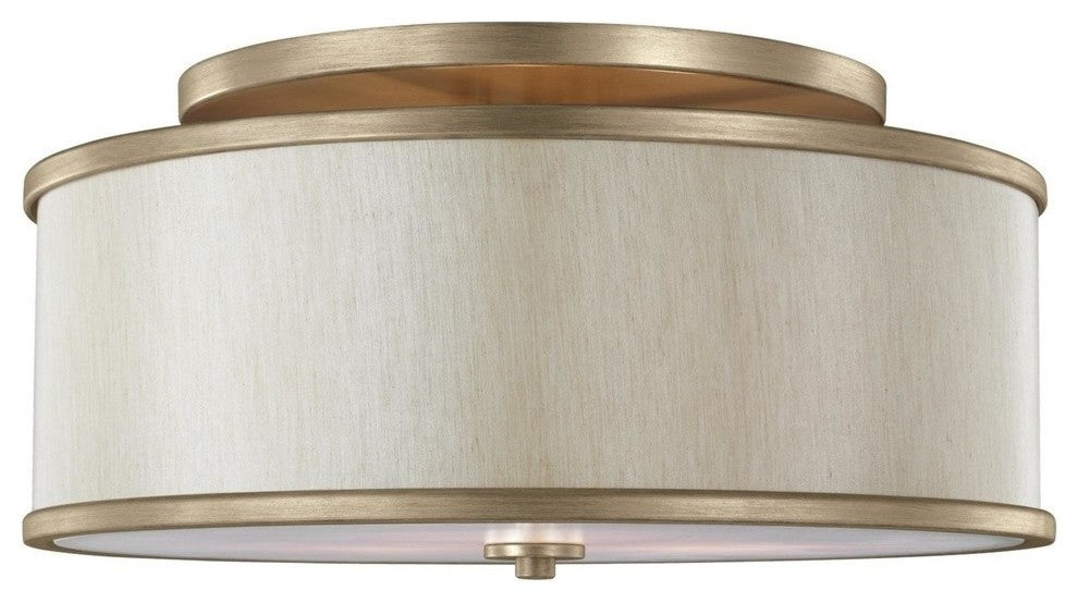 Generation Lighting Semi-Flush Mount, Sunset Gold, 3-Light