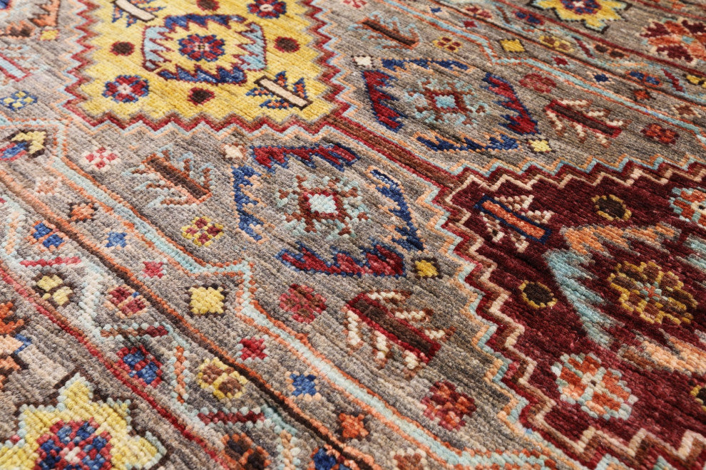 Hand-Knotted Super Kazak Khorjin Rug 5' 9" X 8' 6" Q7405