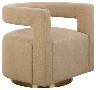 Uttermost Grounded Modern Swivel Chair