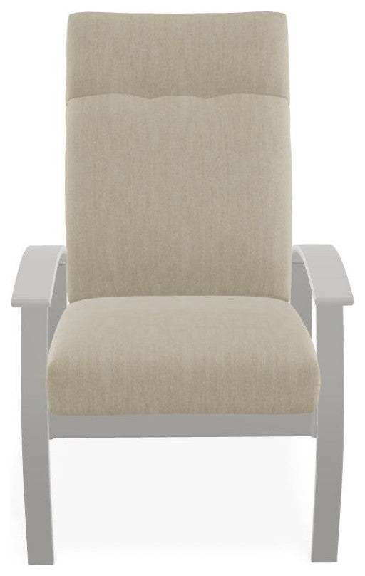 Belle Isle Cushion Outdoor Armchair, Huskie/Snow