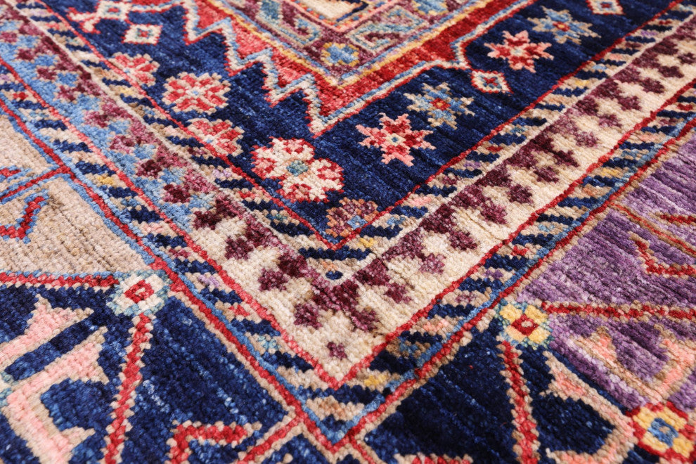 4' 10" X 6' 11" Handmade Tribal Fine Serapi Wool Rug - Q12656