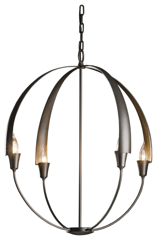 Cirque Large Chandelier, Dark Smoke Finish