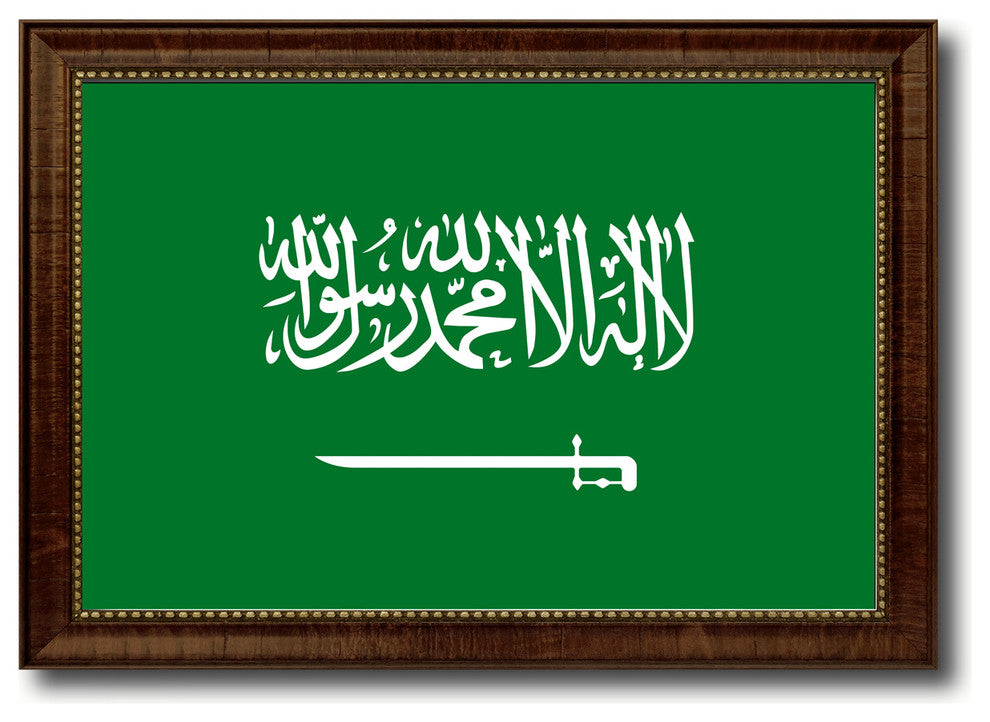 Saudi Arabia Country Flag Canvas Print, 21"x30"