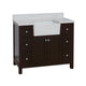 Yorkshire 42" Bathroom Vanity, Chocolate, Engineered Marble