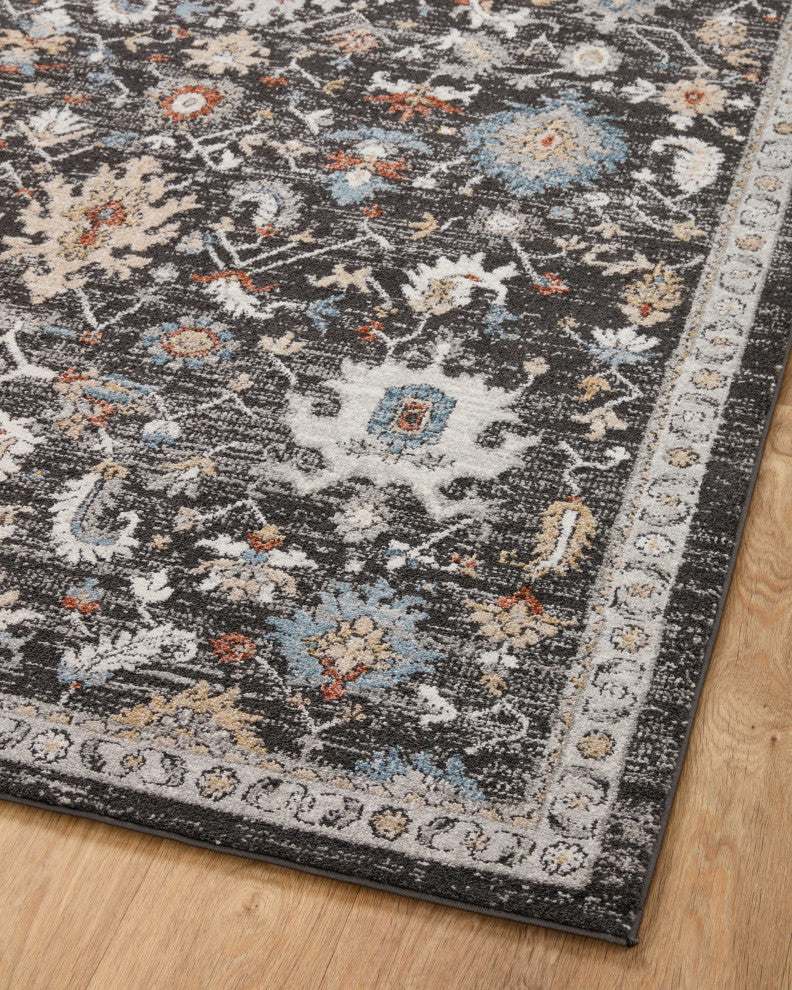 Loloi II Odette Charcoal / Multi 2'-7" x 8'-0" Runner Rug