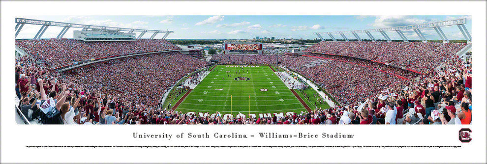South Carolina Games Football, End Zone at Williams-Brice Stadium, Unframed