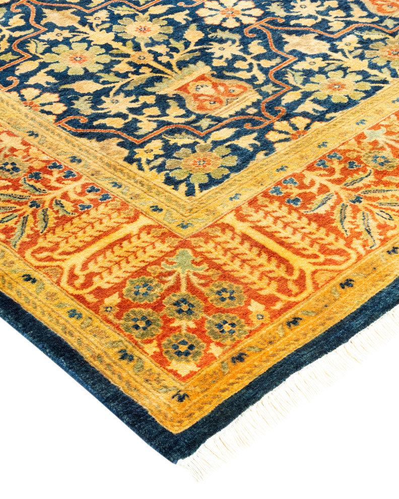 Mogul, One-of-a-Kind Hand-Knotted Area Rug Blue, 6' 1" x 9' 1"