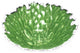 Moss Centerpiece Bowl, Green, Silver, 9.5"x3"