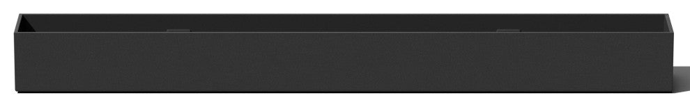 GEO Series Plastic Planter, Black, Trough, 1 Pack