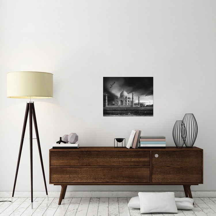 "The Banks Of The Jamuna River" Stretched Canvas Giclee by Piet Flour, 28x22"