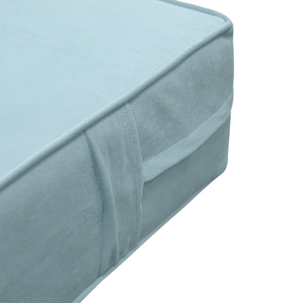 Same Pipe 6" Twin-XL 80x39x6 Velvet Indoor Daybed Mattress |COVER ONLY|-AD355