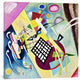 "Black Grid" Wrapped Canvas Art Print, 18x18x1.5