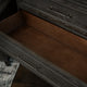 Cindi Sleigh 5 Drawer Chest, Dark Gray