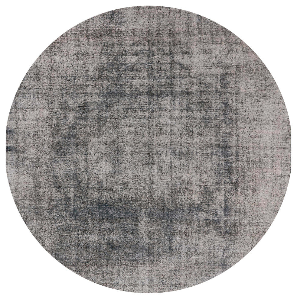 Ahgly Company Indoor Round Mid-Century Modern Area Rugs, 5' Round
