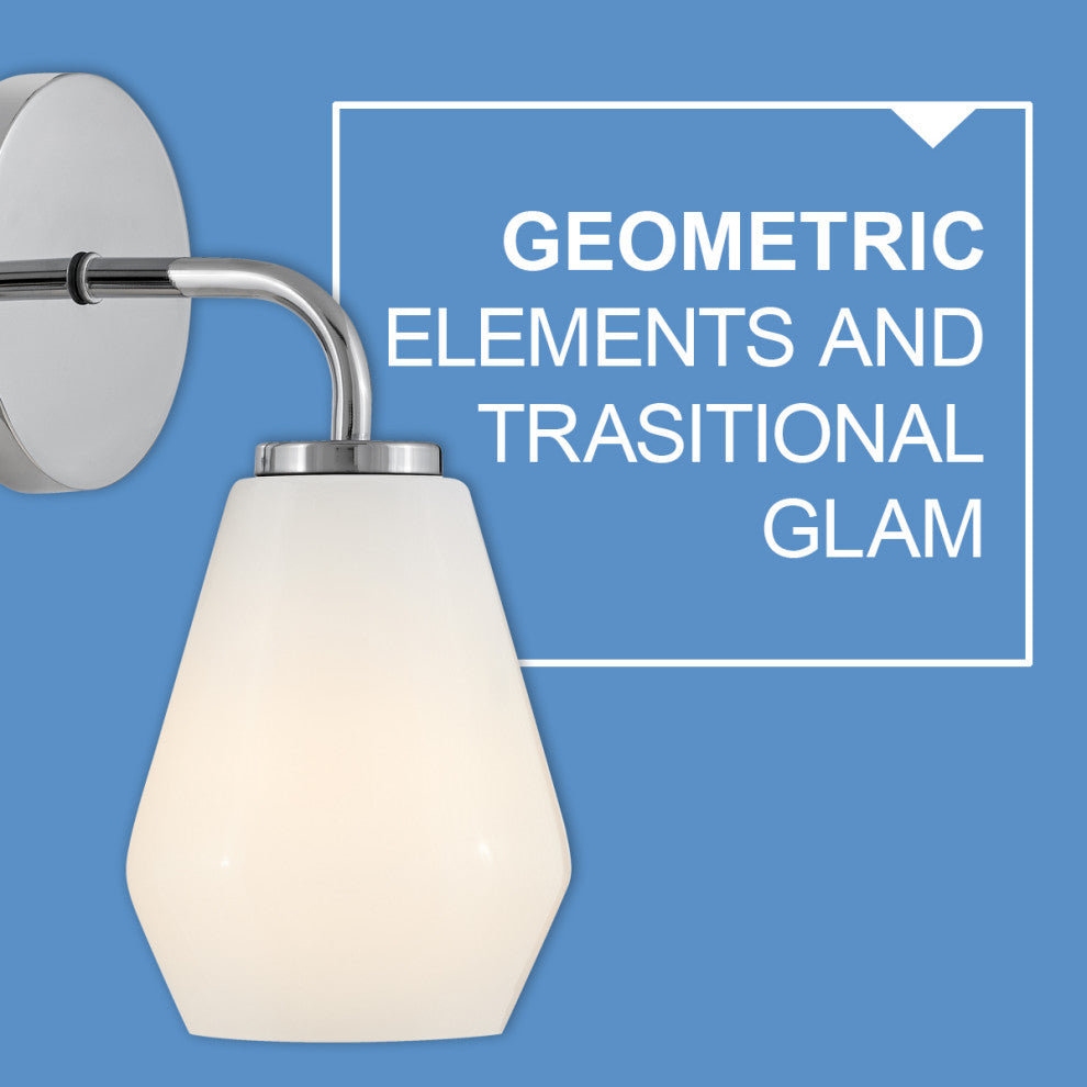 Lark Gio 11.25" Single Bath Vanity Light, Chrome