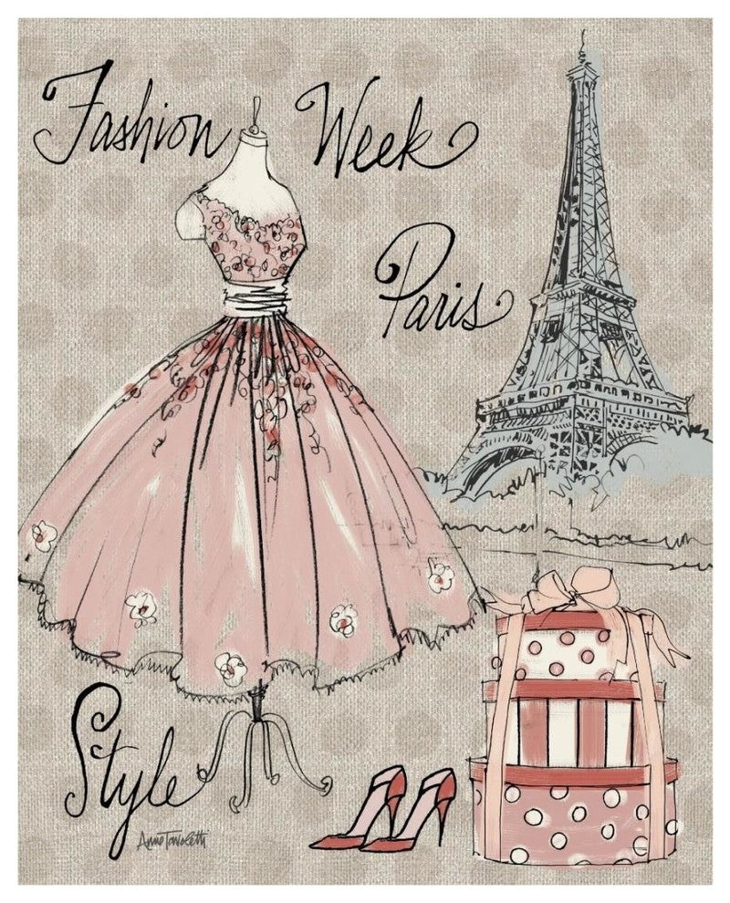 "Fashion Week III" Digital Paper Print by Anne Tavoletti, 18"x22"